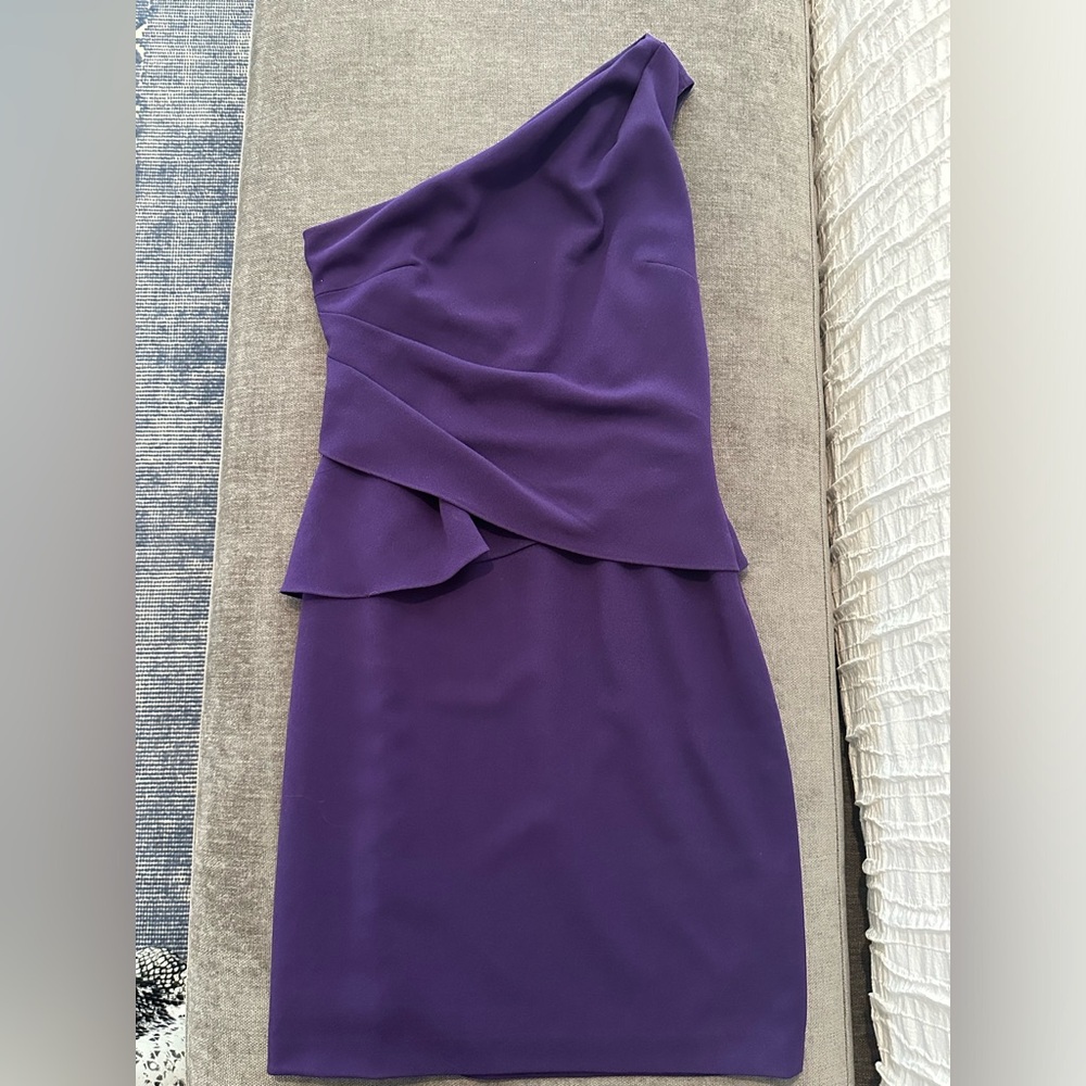 Plum Purple Cynthia Steffe Off the Shoulder Sheethe Dress